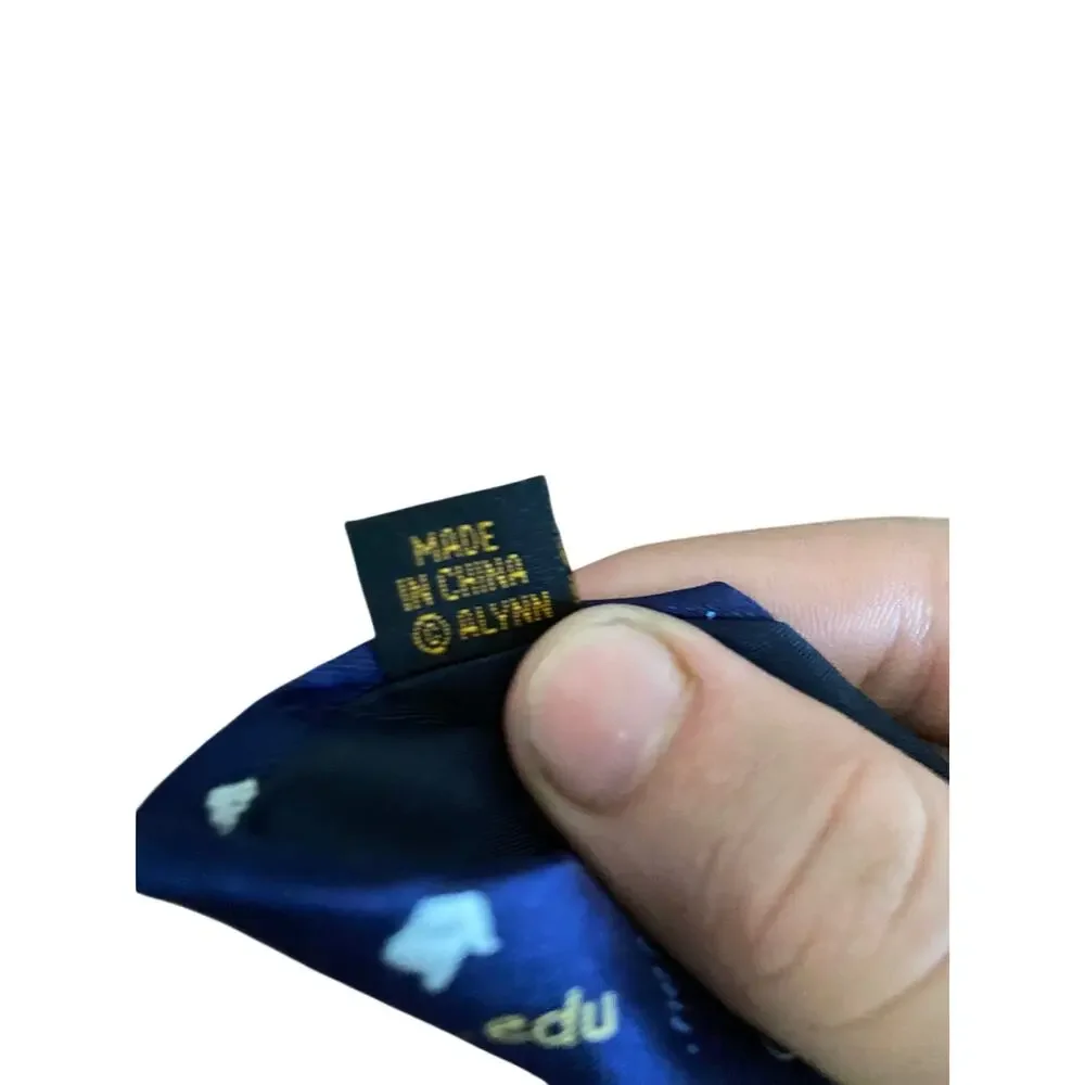 Alynn Neckwear Name That‎ Domain Silk Novelty Internet Tie Navy